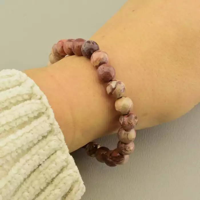 🏷️️ Браслет на резинці Яшма 17 см F-105794