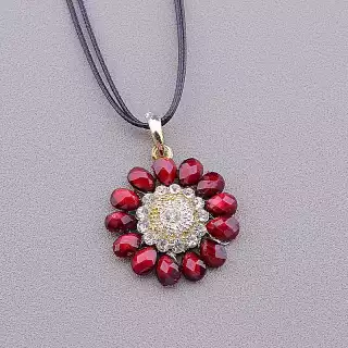 Підвіска квітка Стрази 46 см