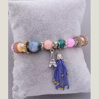 Браслет резинка Самоцвіти 18 см