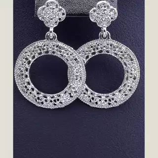 Сережки пусети FJ 40х27 мм