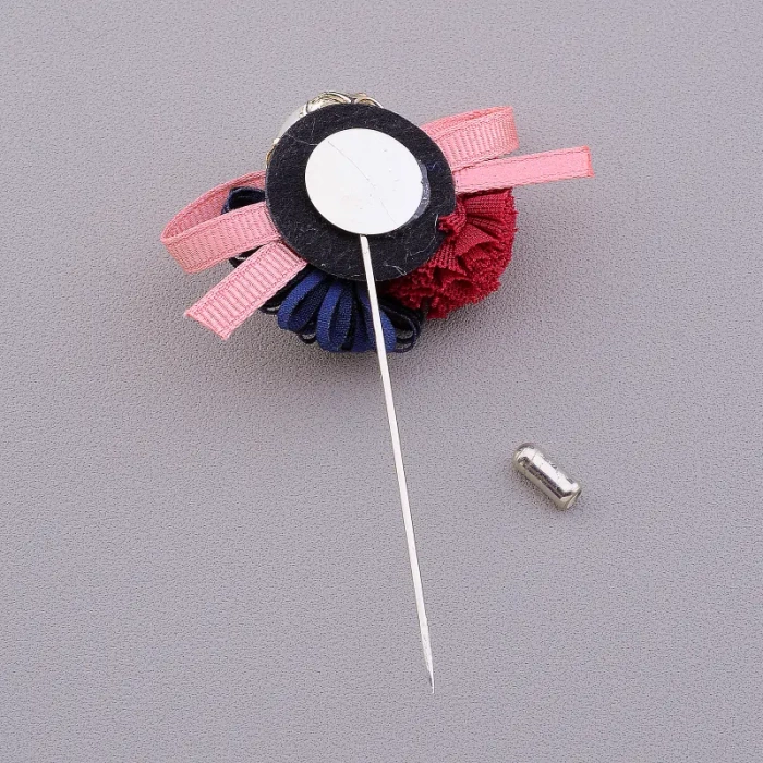 🏷️️ Брошка голка квіти Hanbeishi (Корея) тканина ss_34426