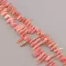 🏷️️ Намистини Родохрозит 40 см на нитці (натуральне каміння, без застібки) F-83130