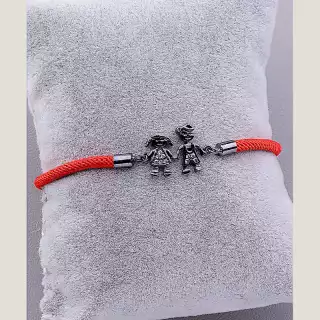 Браслет регульований Фіаніт 17 см хром