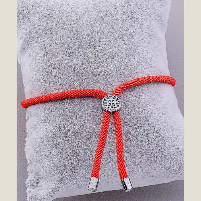 🏷️️ Браслет регульований Фіаніт 17 см хром ss_63550