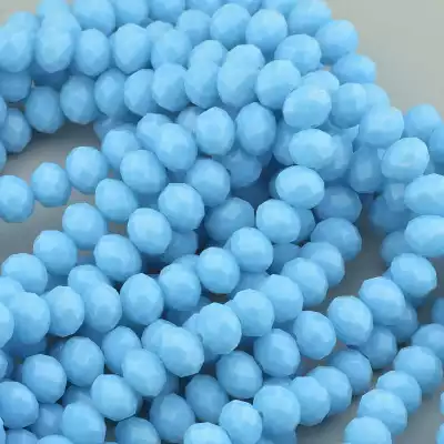 🏷️️ Намистини Чеський кришталь 43 см. 7,5 мм. (без застібки) на нитці з гранями F-92619