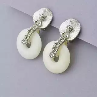 Сережки кліпси Кварц