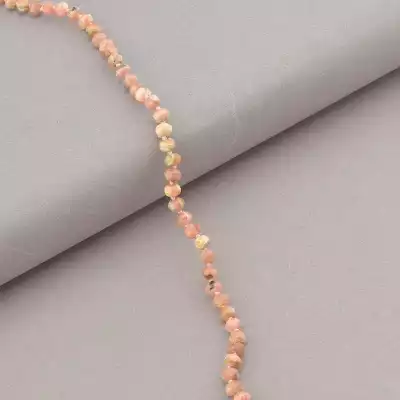 🏷️️ Намисто Родохрозит срібло (925 проба) 54 см. F-94687