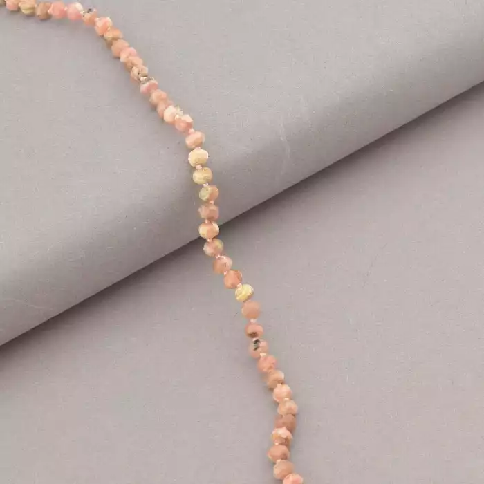 🏷️️ Намисто Родохрозит срібло (925 проба) 54 см. ss_94687