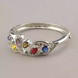 Браслет шарнірний Фіаніт 18 см.