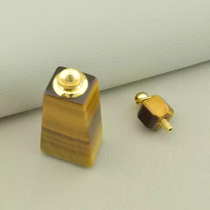 🏷️️ Кулон пляшечка Тигрове око 50x17мм. ss_103419