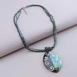 Підвіска Галіотіс, Бісер 47 см (сталь)