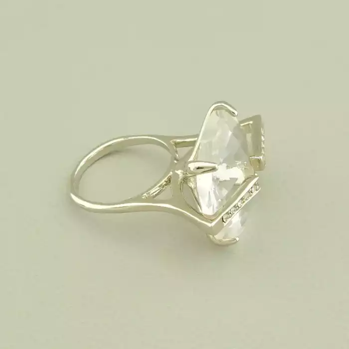 🏷️️ Каблучка Vogue Фіаніт (родій) ss_98090