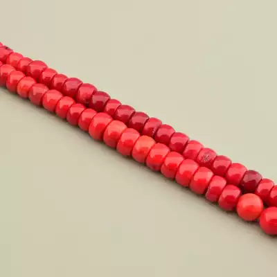 Намистини Корал 46 см 7.5 мм. (без застібки)