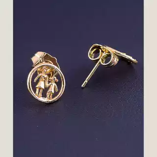 Сережки пусети Xuping (позолота 18к)