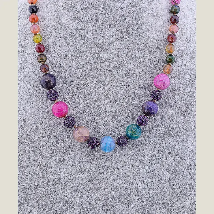 🏷️️ Намисто Агат 58 см ss_13652