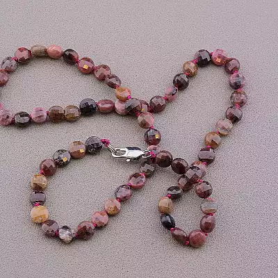 🏷️️ Намисто Родонит 43 см F-82796