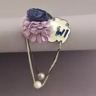 Брошка квіти Hanbeishi (Корея) тканина