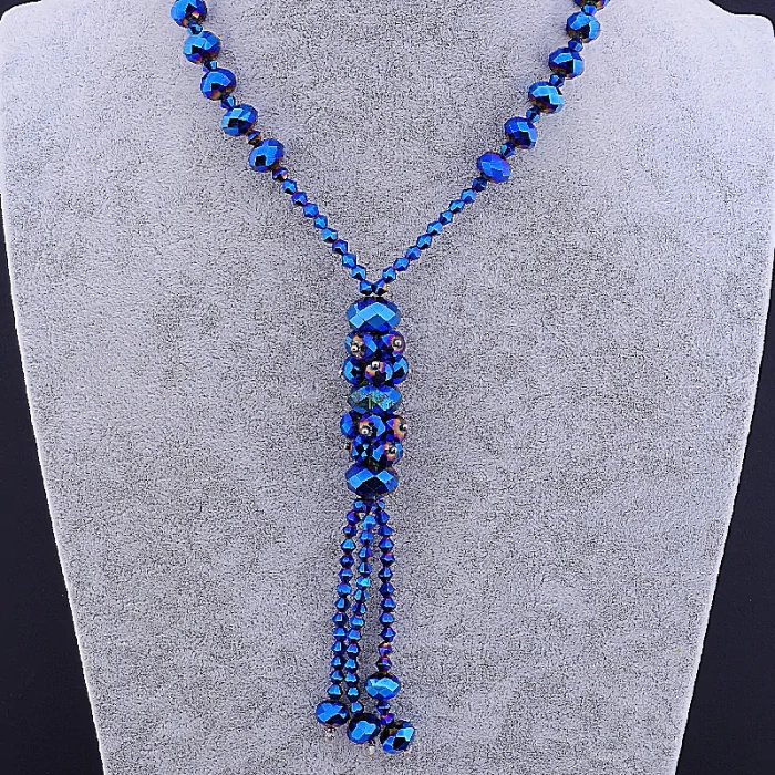 🏷️️ Намисто Чеський кришталь 70 см ss_84493