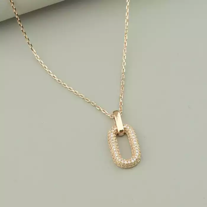 🏷️️ Підвіска Saiya Фіаніт 40 см (позолота 18к рожева) ss_93201