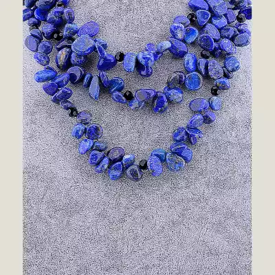 🏷️️ Намисто Содалит, Гірський кришталь, Агат 70 см F-65671