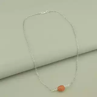 Підвіска Сердолік, Чеський кришталь 46 см.