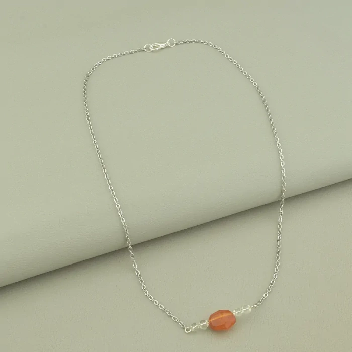 Підвіска Сердолік, Чеський кришталь 46 см. ss_101380 ss_101380