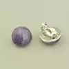 🏷️️ Сережки круглі кліпси Аметист 18х18 F-102903