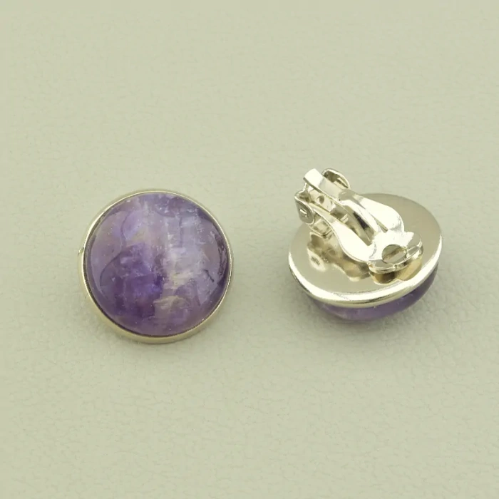 Сережки Аметист 18х18 ss_102903 ss_102903
