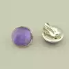 🏷️️ Сережки круглі кліпси Аметист 18х18 F-102903