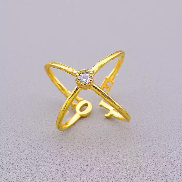 🏷️️ Каблучка роз'ємна FJ Сrystal ss_43272