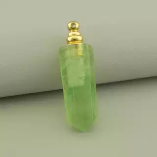 Кулон пляшечка Флюоріт 45x12мм.
