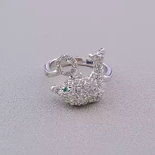 Каблучка дельфін Сrystal