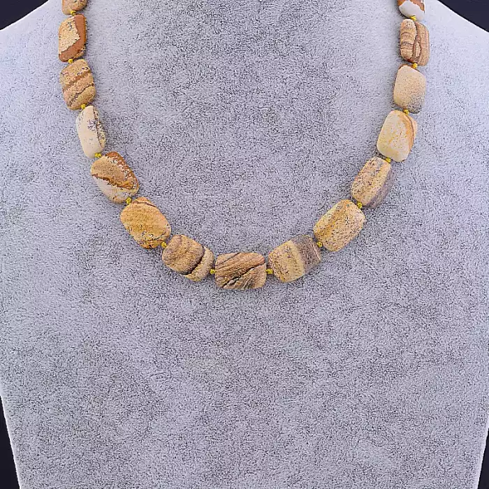 🏷️️ Намисто Яшма 45 см ss_79143