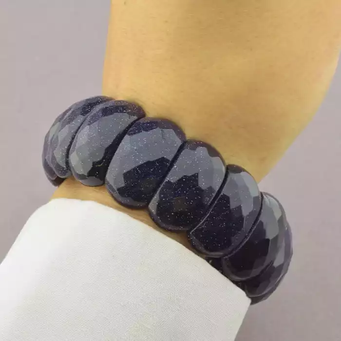 🏷️️ Браслет резинка Каїрська ніч 20 см ss_69194