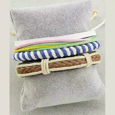 Браслет шамбала екошкіра 17 см