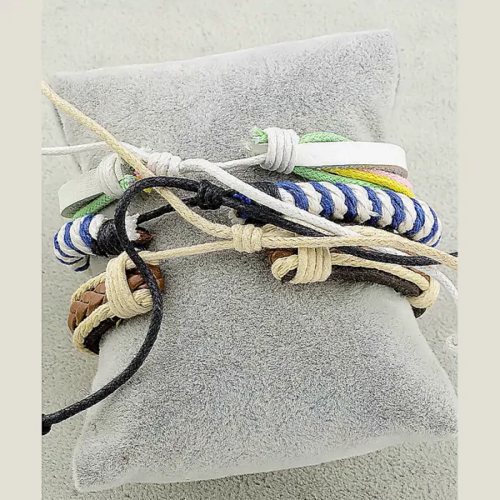 🏷️️ Браслет шамбала екошкіра 17 см ss_30180