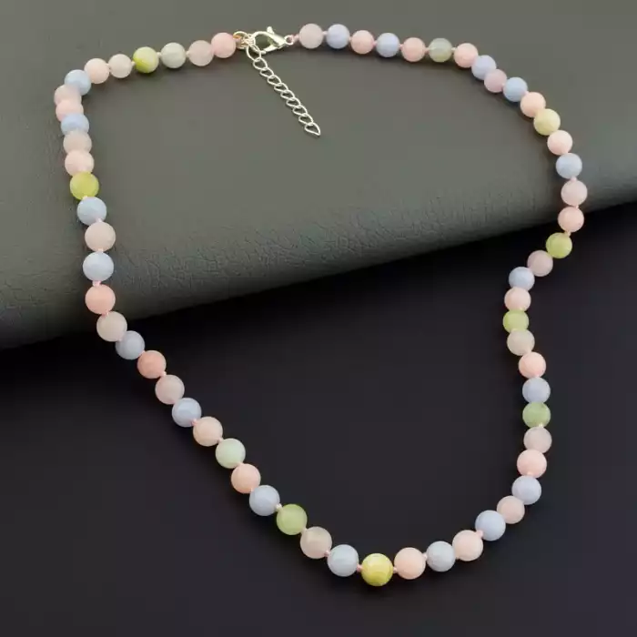 🏷️️ Намисто Морганіт 46 см F-105696