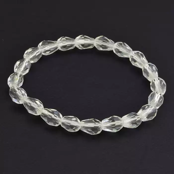 🏷️️ Браслет на резинці Чеський кришталь 16 см F-105896