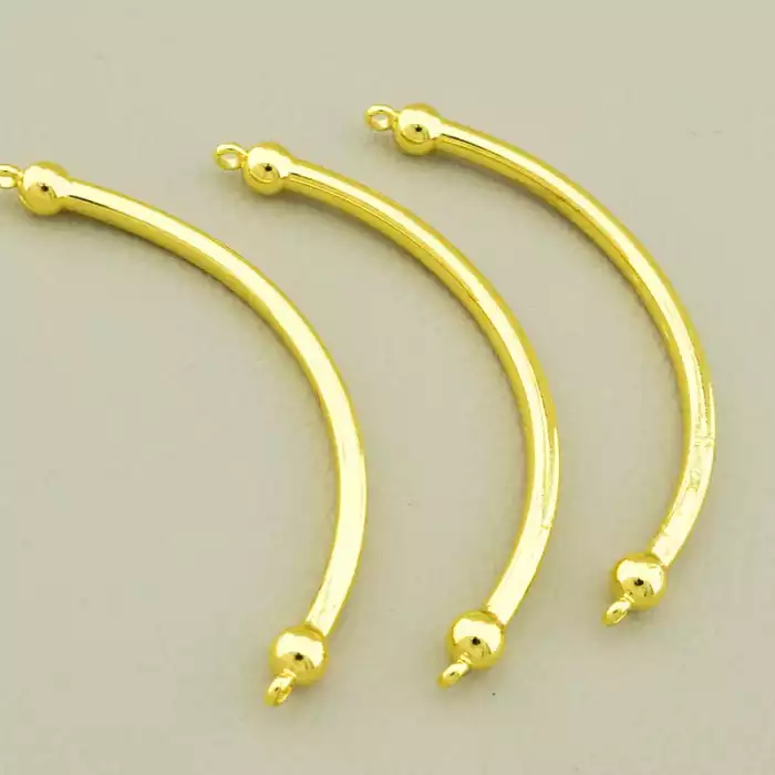 🏷️️ Трубочка 45х4мм. (позолота 18к лимонна) F-106303