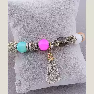 Браслет резинка Агат 18 см