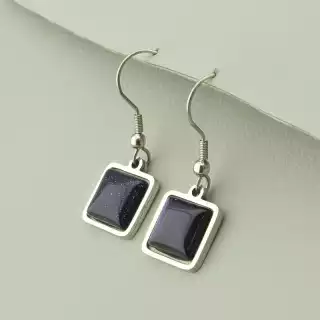 Сережки петля Авантюрин