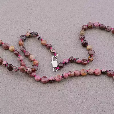 🏷️️ Намисто Родонит 45 см F-82797