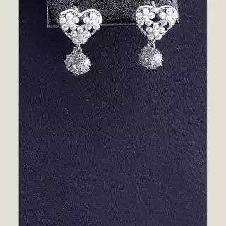 Сережки пусети Майорка Xuping (родій)