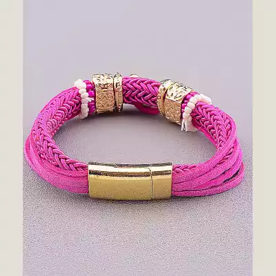 🏷️️ Браслет з магнітною застібкою Сrystal 17 см F-15746