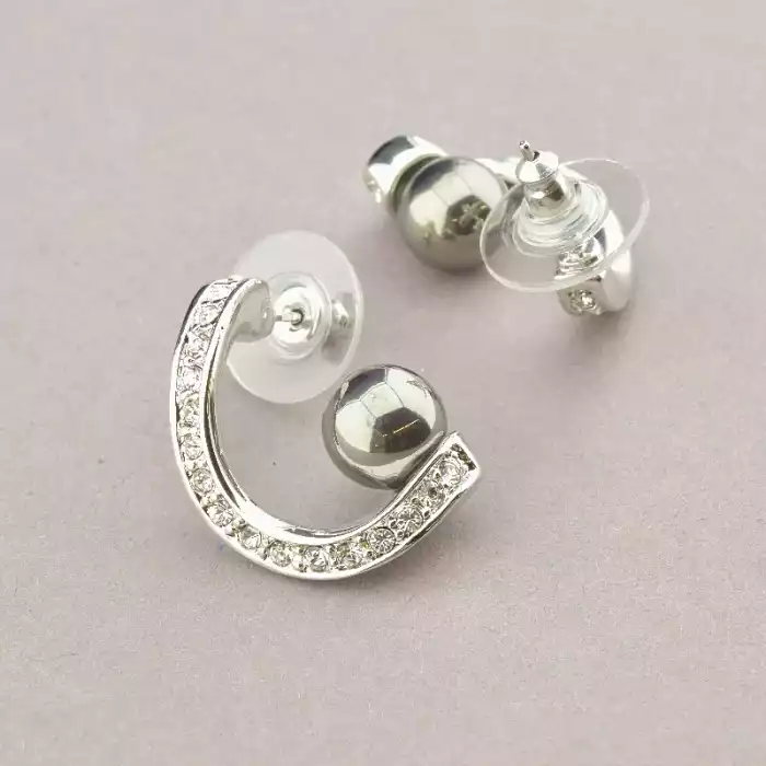 🏷️️ Підвіска + Сережки Winniana Майорка, Фіаніт 45 см. ss_87411