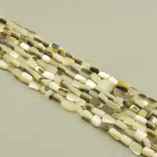 Намистини Перламутр 48 см. на нитці (натуральне каміння, без застібки)