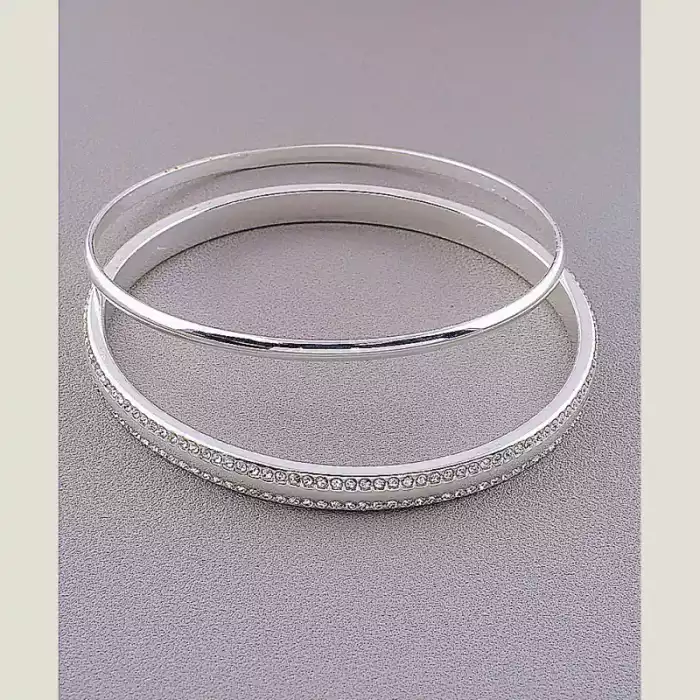 🏷️️ Браслет без застібки FJ Сrystal 17 см ss_78308