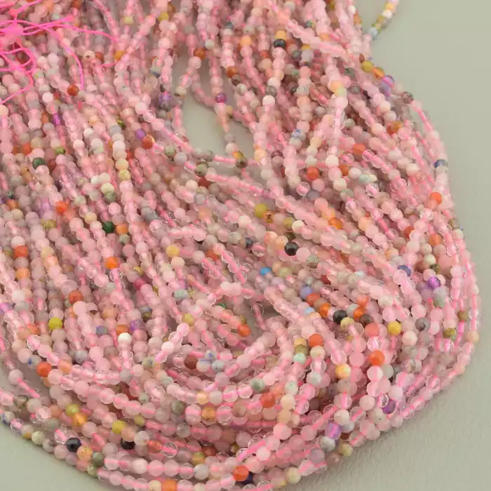 🏷️️ Нитка Самоцвіти 39 см. 2 мм. (без застібки) ss_103006