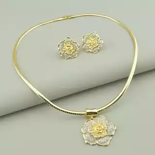 Підвіска + Сережки Фіаніт 45 см.