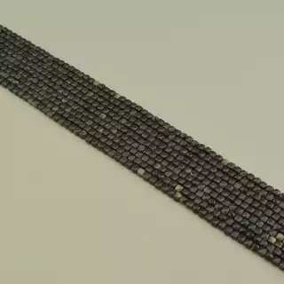 Намистини Обсидіан 39 см. на нитці (натуральне каміння, без застібки)